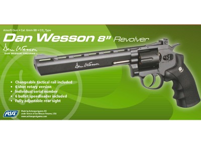 Revolver Dan Wesson 8" ASG