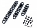 Set Trilhos Metálicos M-Lok Keymod Raccoon