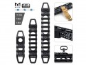 Set Trilhos Metálicos M-Lok Keymod Raccoon