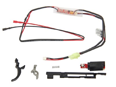 Cabos traseiros, gatilho electrónico...