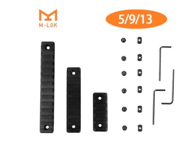 Set Trilhos Metálicos M-Lok 5/9/13...