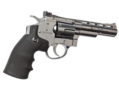 Revólver Dan Wesson 4" Silver ASG